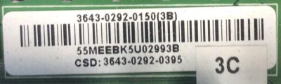 MAIN FUENTE PARA TV VIZIO / NUMERO DE PARTE 3643-0292-0150 / 0171-2272-7113 / 3643-0292-0395 / DISPLAY HV430QUB-H10 REV.1.1 / MODELO V435-G0 LAUFQEKV	 - Imagen 2